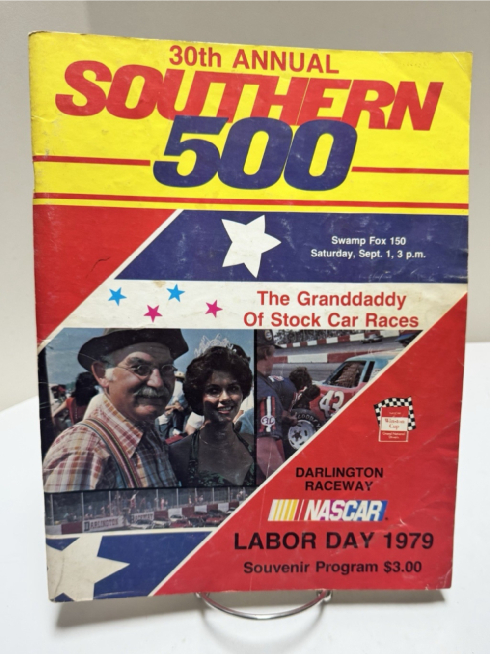 Nascar 9/1/1979 Southern 500 Darlington Race Program, 30th Annual Race